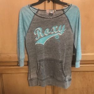 Blue and grey Roxy sweater shirt